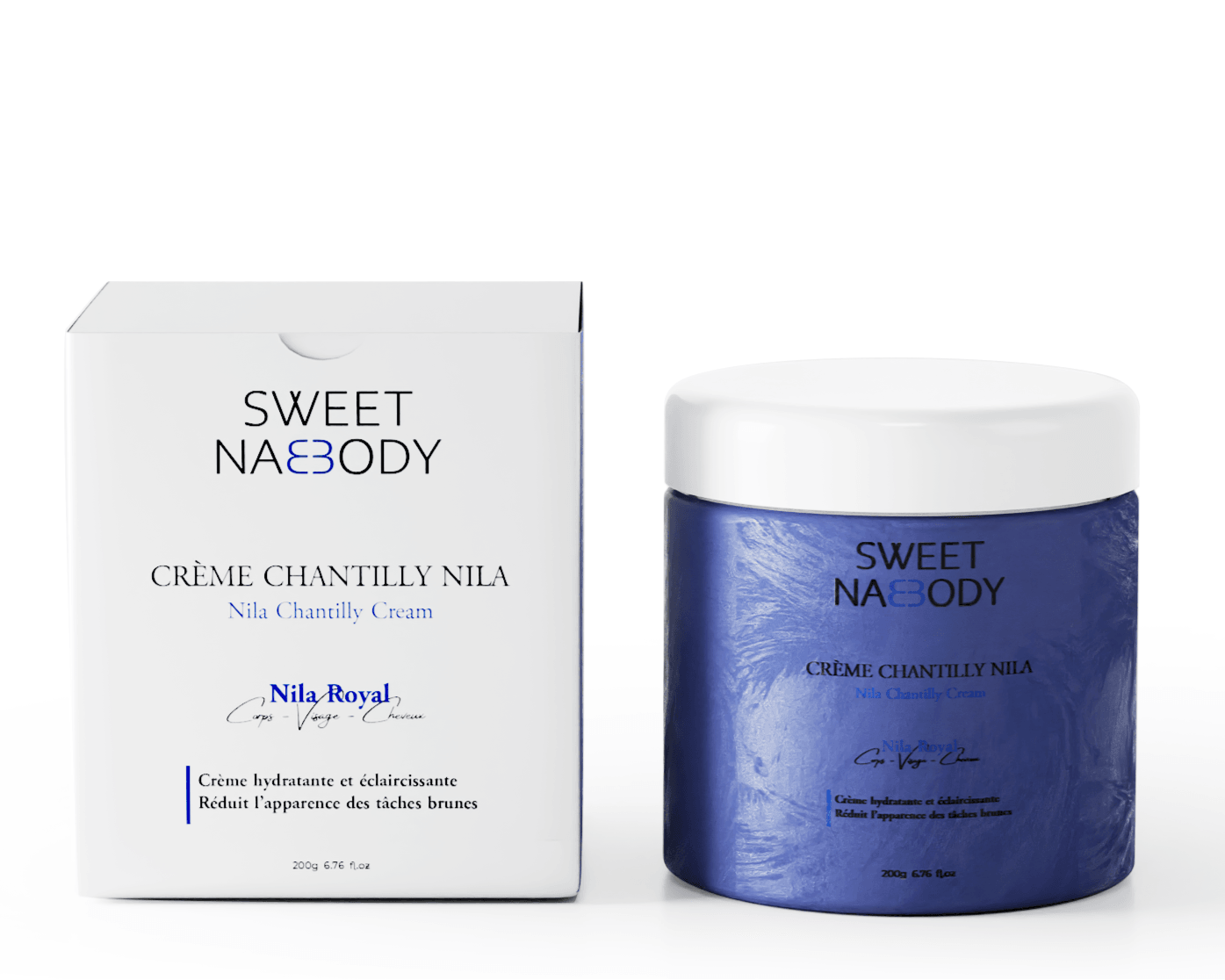 Chantilly Nila Royale Corps Visage et Cheveux ( Précommande - Expédition à partir du 6 juin) - SWEET NABBODY
