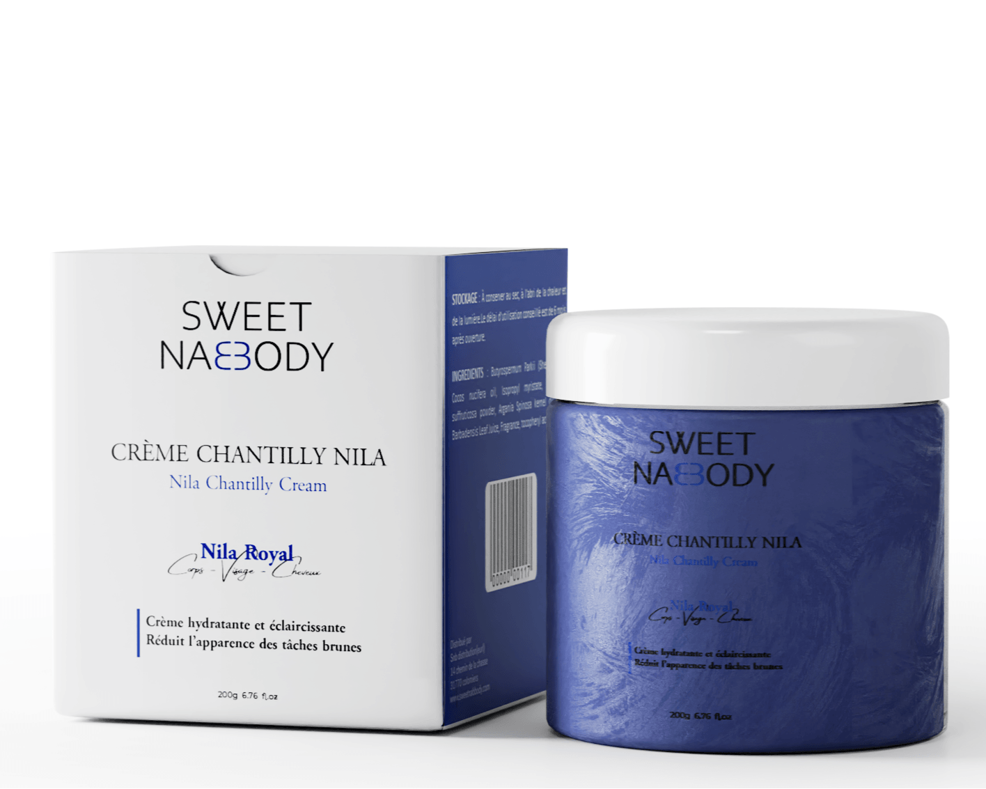 Chantilly Nila Royale Corps Visage et Cheveux ( Précommande - Expédition à partir du 6 juin) - SWEET NABBODY