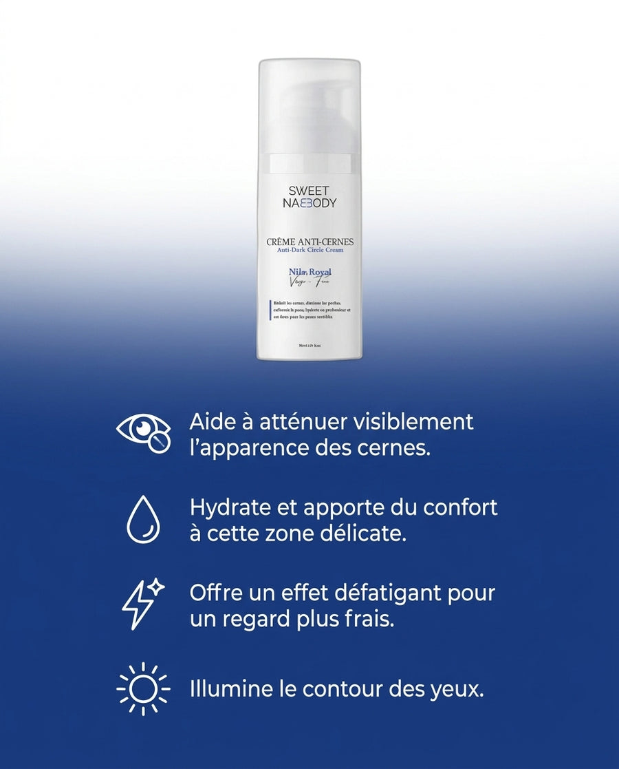 Crème Anti-Cernes Nila, ses bienfaits en image, Sweet Nabbody