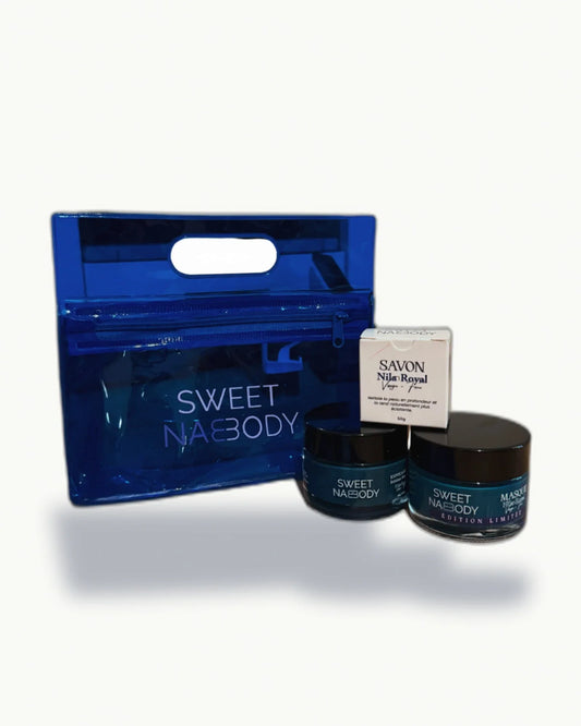 Mini glow kit, vu de face sur fond clair, Sweet Nabbody