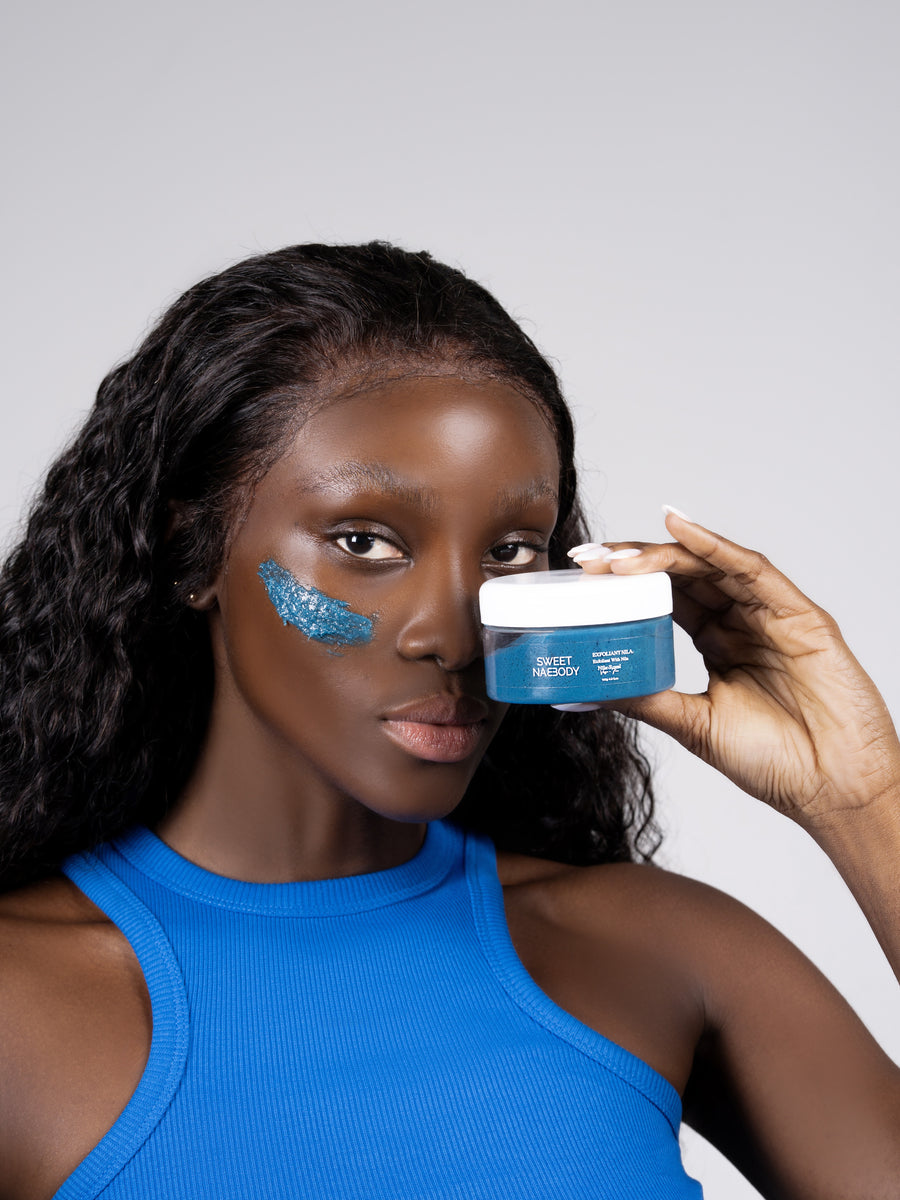 Exfoliant Visage à la Poudre de Nila, photo du shooting Sweet Nabbody