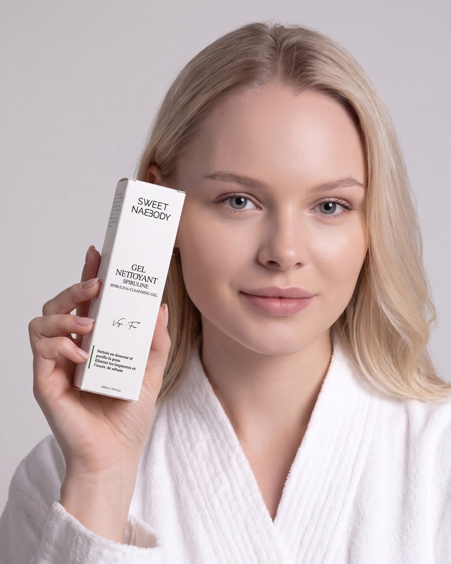 Gel Nettoyant Spiruline, porté