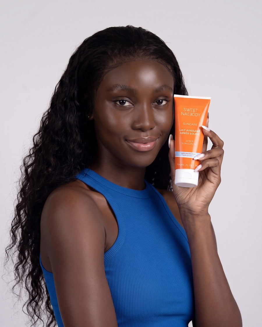 Lait Apaisant Après Soleil, porté