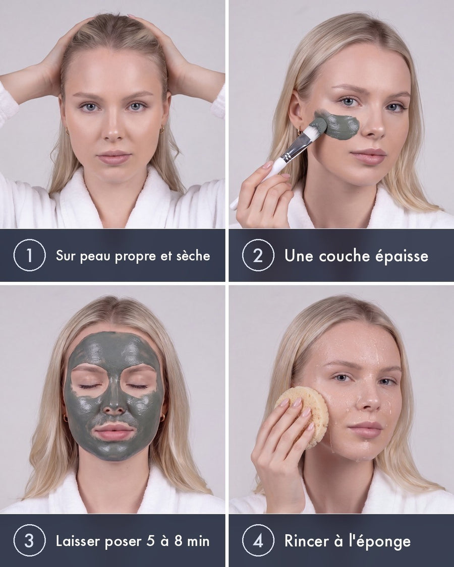 Masque Spiruline - Édition Limitée, comment l'utiliser, étape par étape