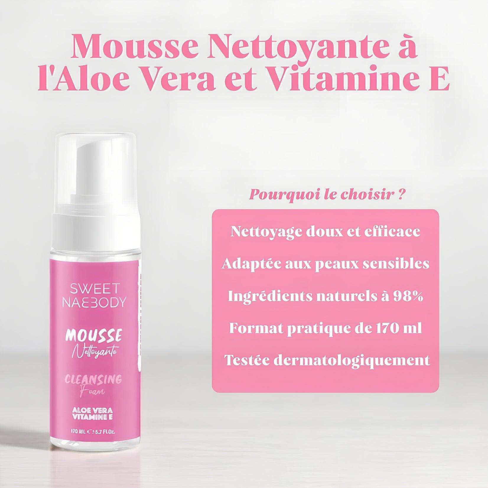 Mousse Nettoyante à l'Aloe Vera et Vitamine E - SWEET NABBODY